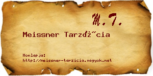 Meissner Tarzícia névjegykártya